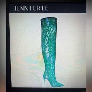 BLACK Lace Over-the-Knee Boots